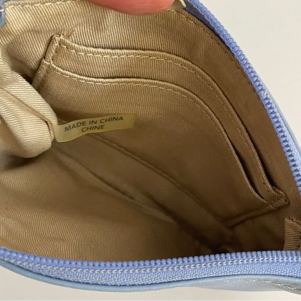 Coach Legacy Tassels Motif Leather Wristlet Chambray